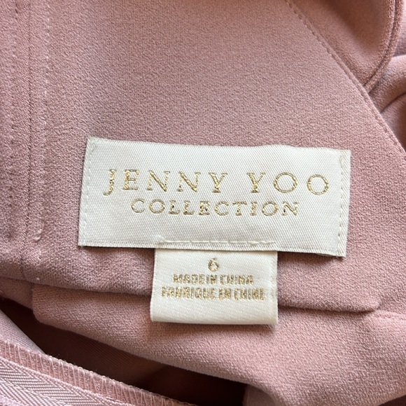 Jenny Yoo Collection Kayleigh Long Maxi Bridesmaid Dress Size 6 Whipped Apricot - Picture 14 of 16